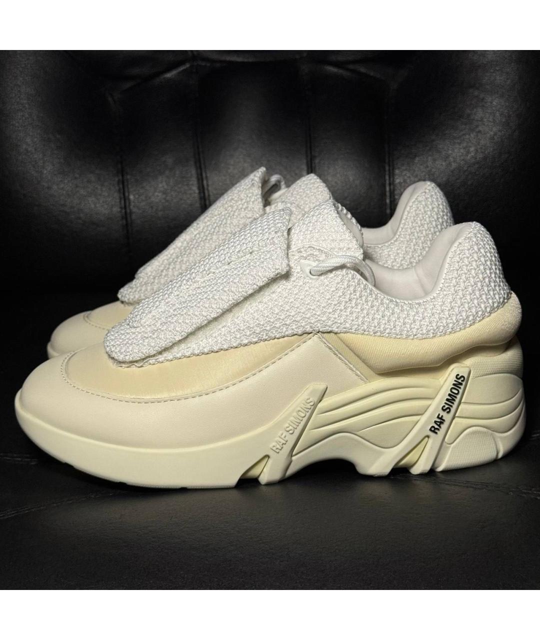 RAF SIMONS Бежевые текстильные кроссовки, фото 3