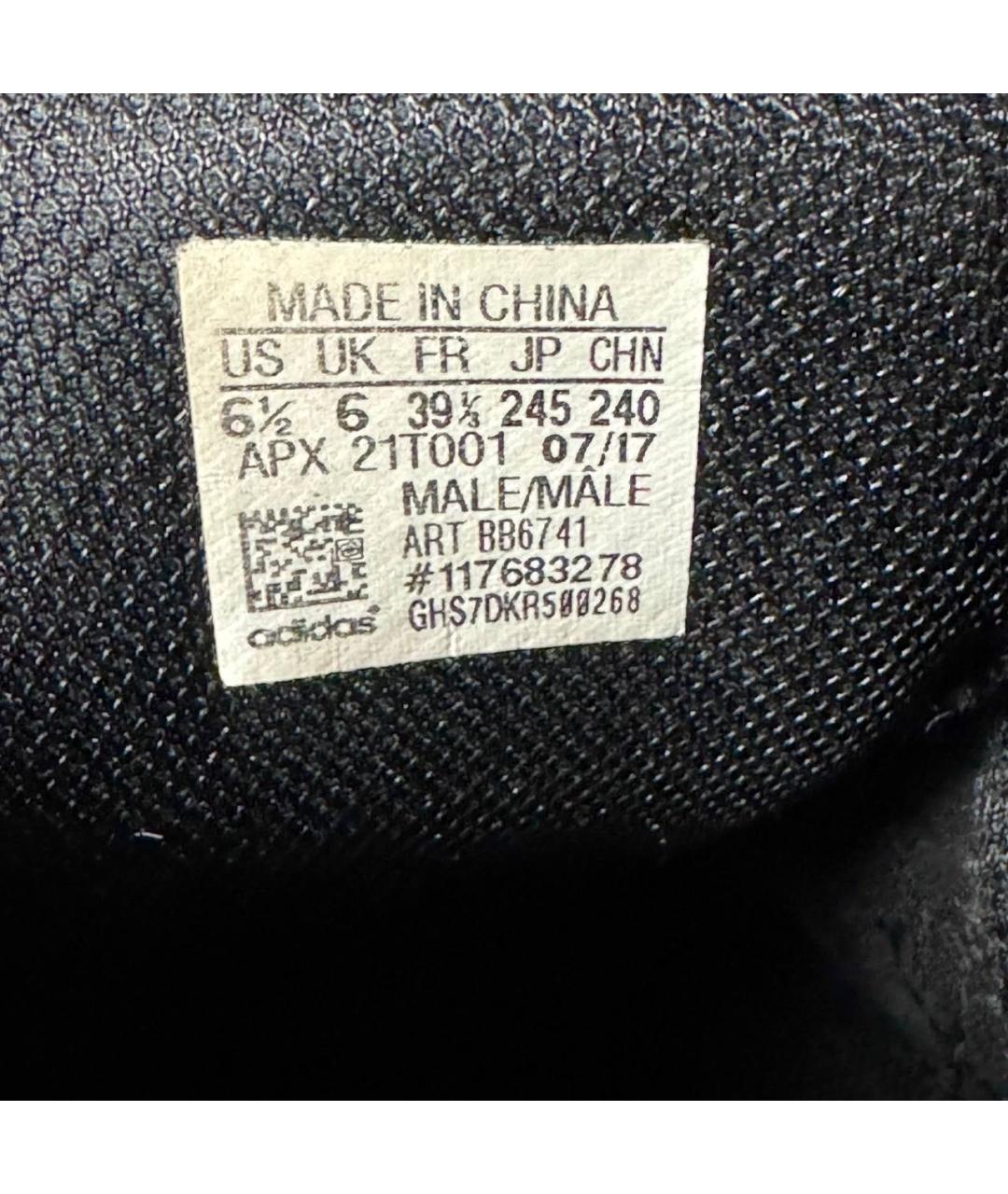 ADIDAS X RAF SIMONS Черные кожаные низкие кроссовки / кеды, фото 7