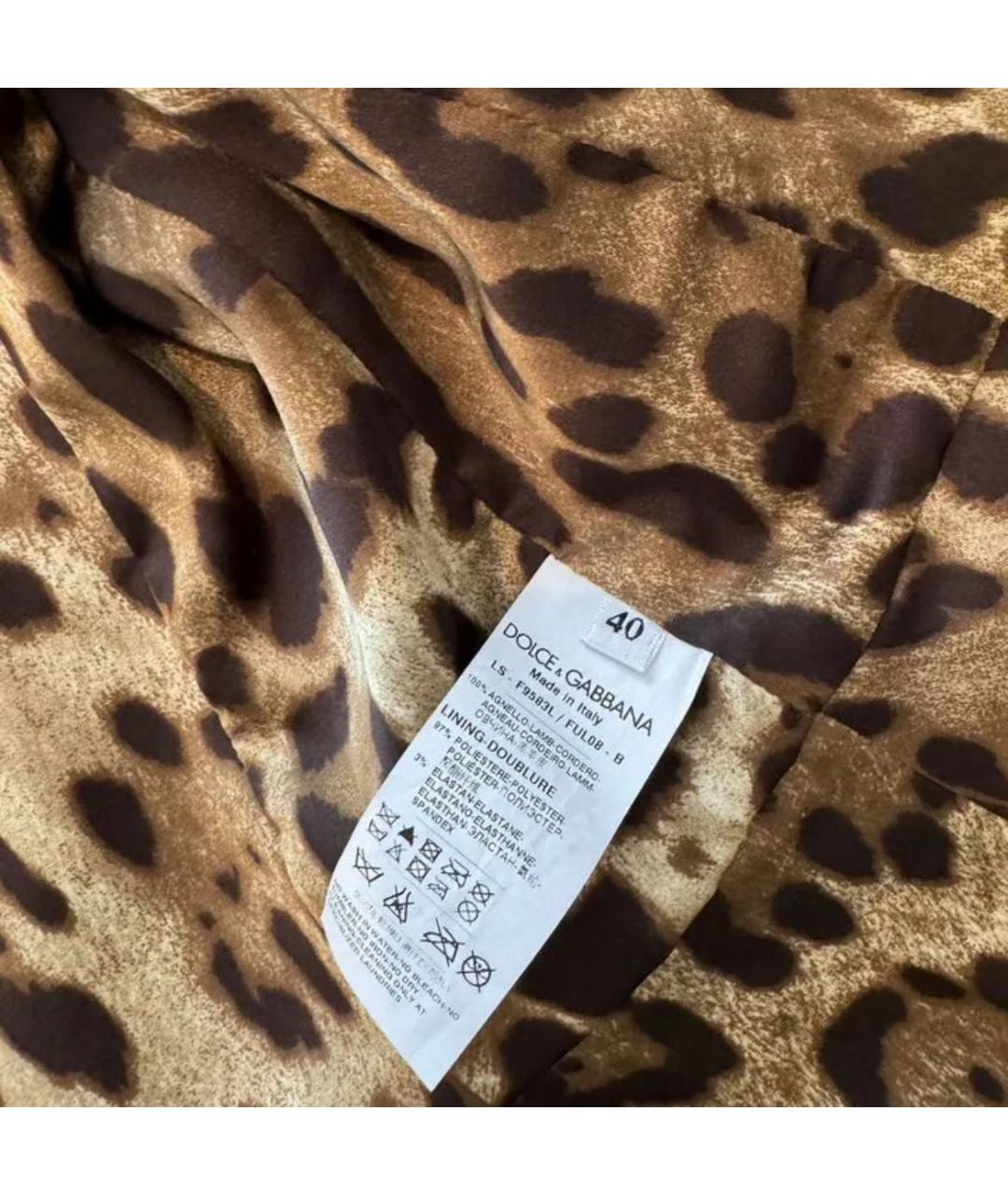 DOLCE&GABBANA Черная кожаная куртка, фото 5