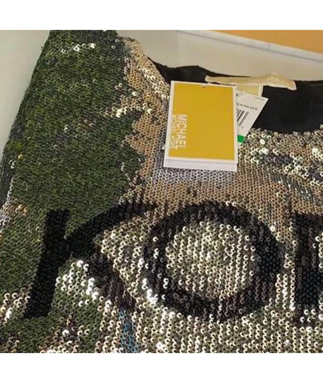 MICHAEL KORS Серебряная футболка, фото 3