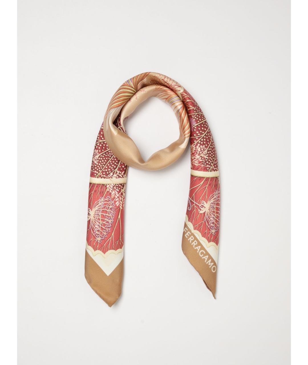 FERRAGAMO Мульти шелковый платок, фото 2