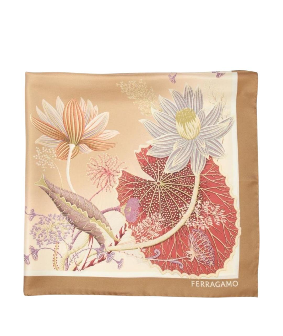 FERRAGAMO Мульти шелковый платок, фото 1