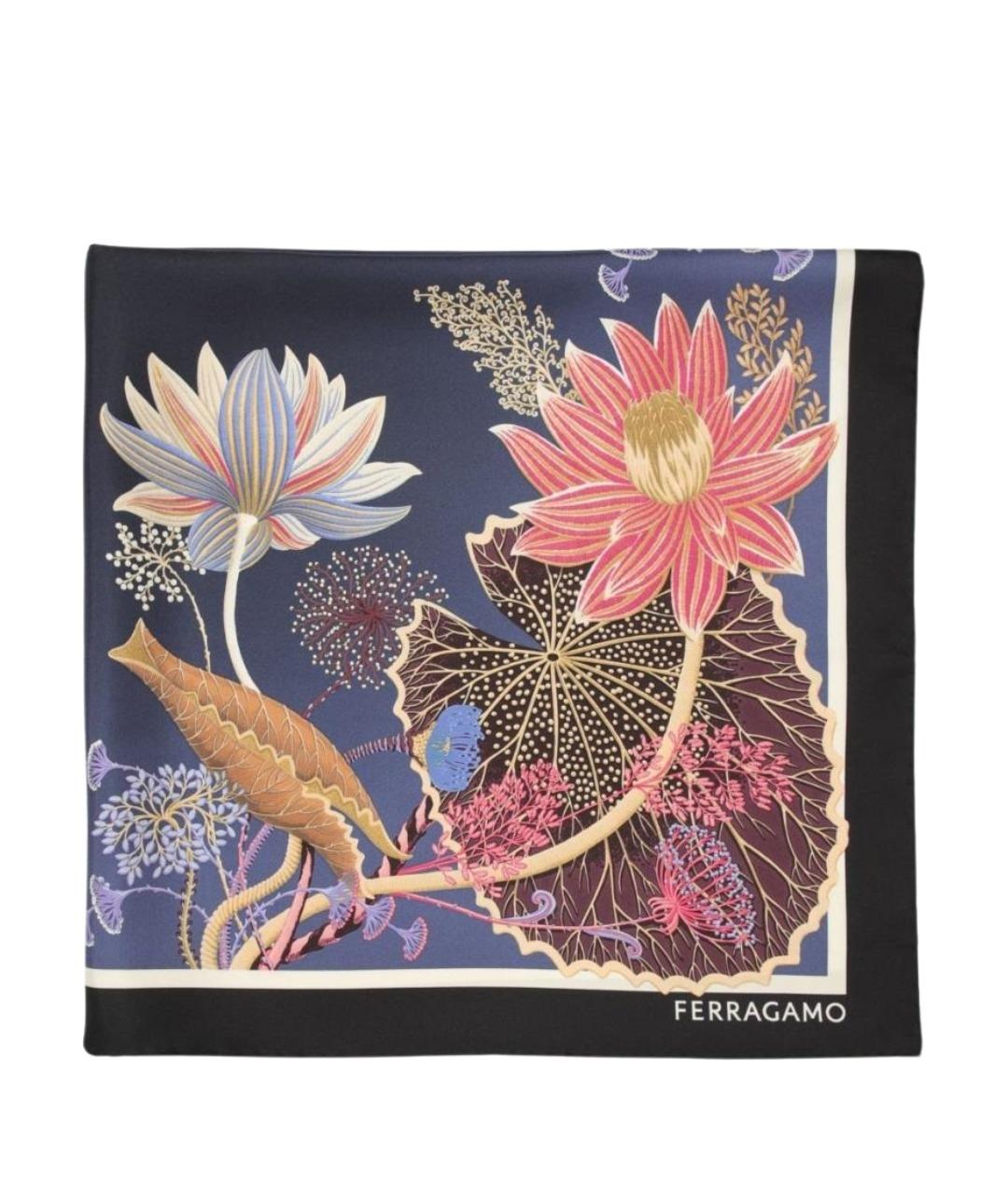 FERRAGAMO Мульти шелковый платок, фото 1