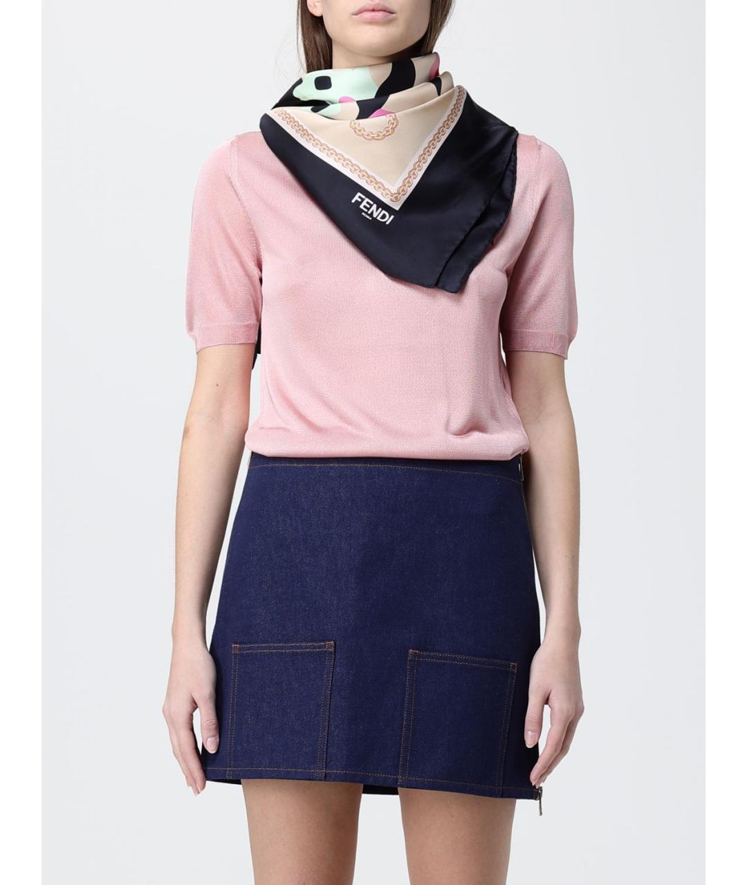 FERRAGAMO Мульти шелковый платок, фото 2