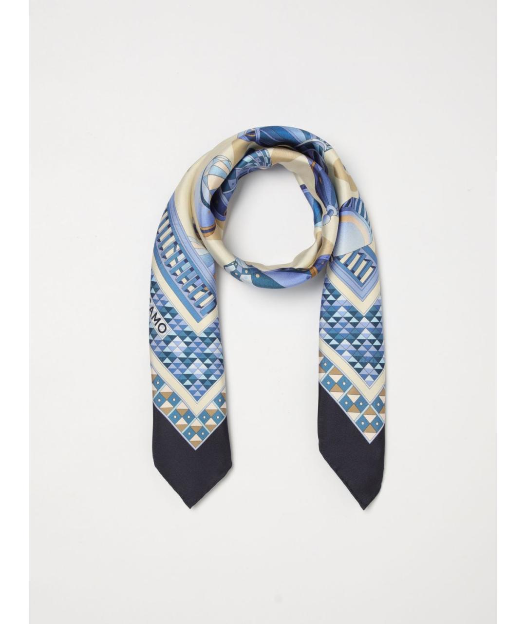 FERRAGAMO Мульти шелковый платок, фото 5