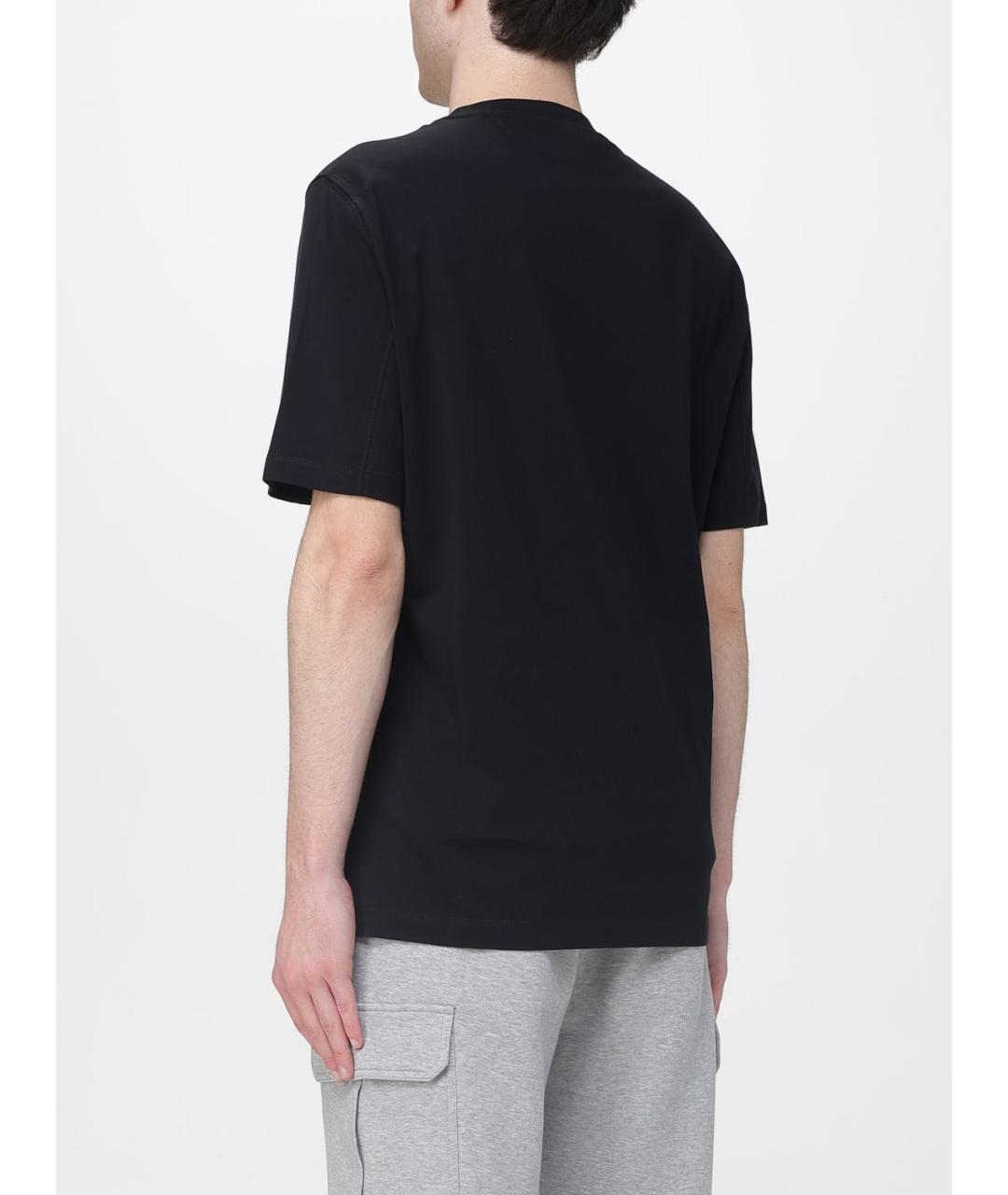 BRUNELLO CUCINELLI Черная вискозная футболка, фото 3