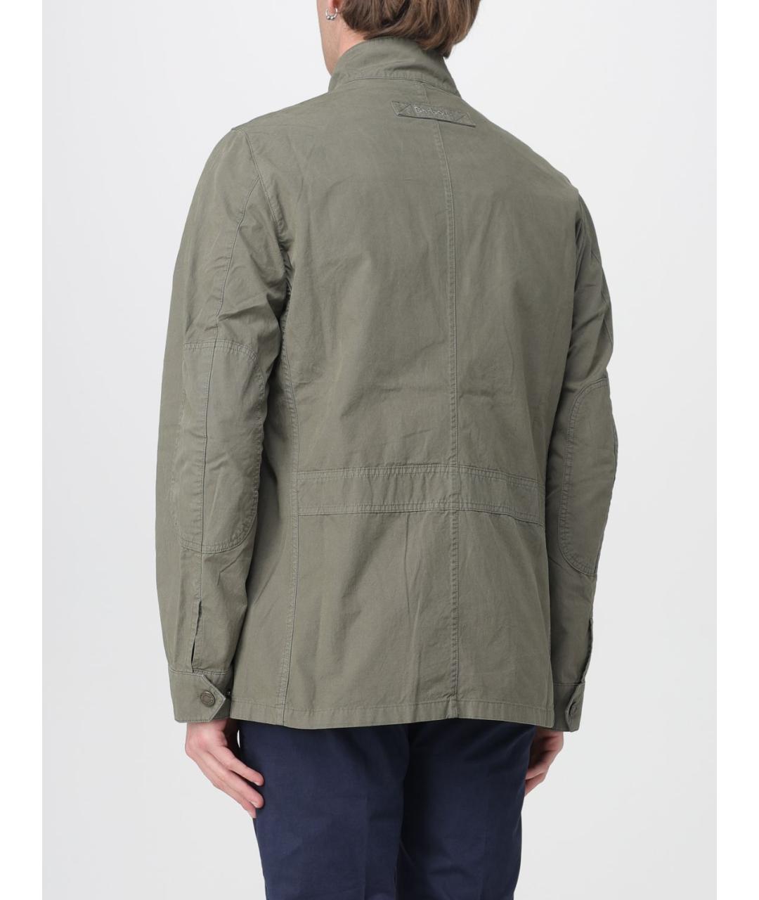 BARBOUR Хаки хлопковая куртка, фото 2