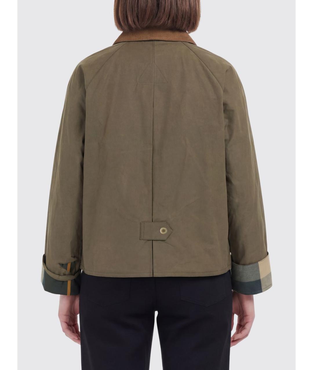 BARBOUR Зеленая хлопковая куртка, фото 2