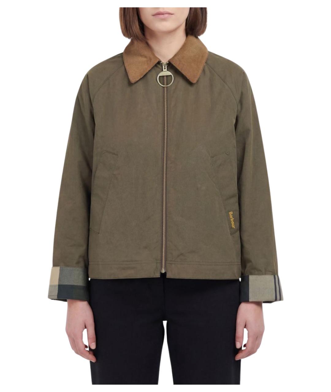 BARBOUR Зеленая хлопковая куртка, фото 1