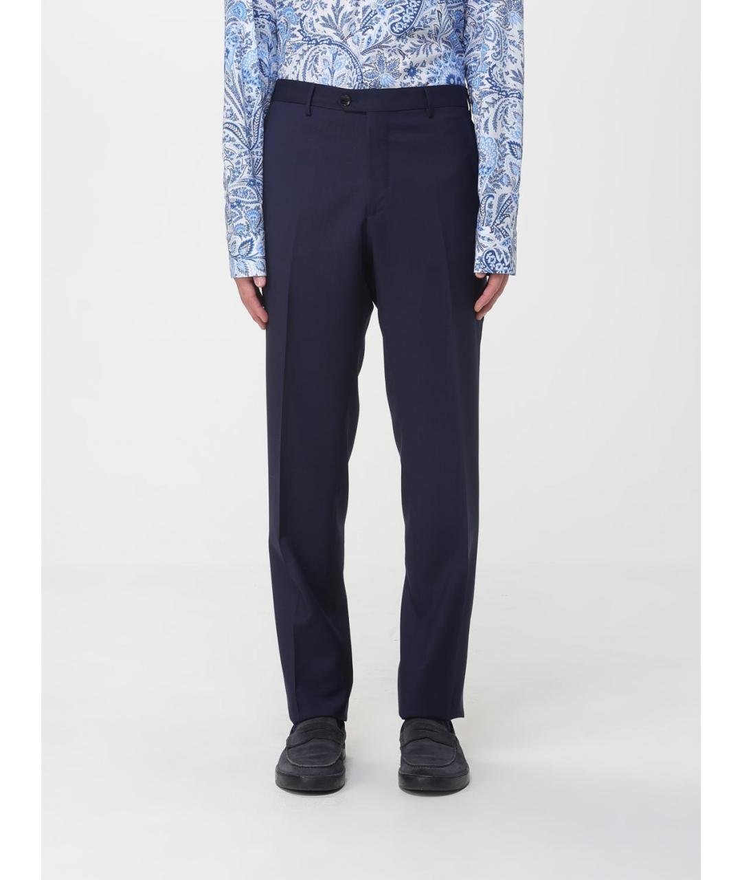 ETRO Синий классический костюм, фото 6