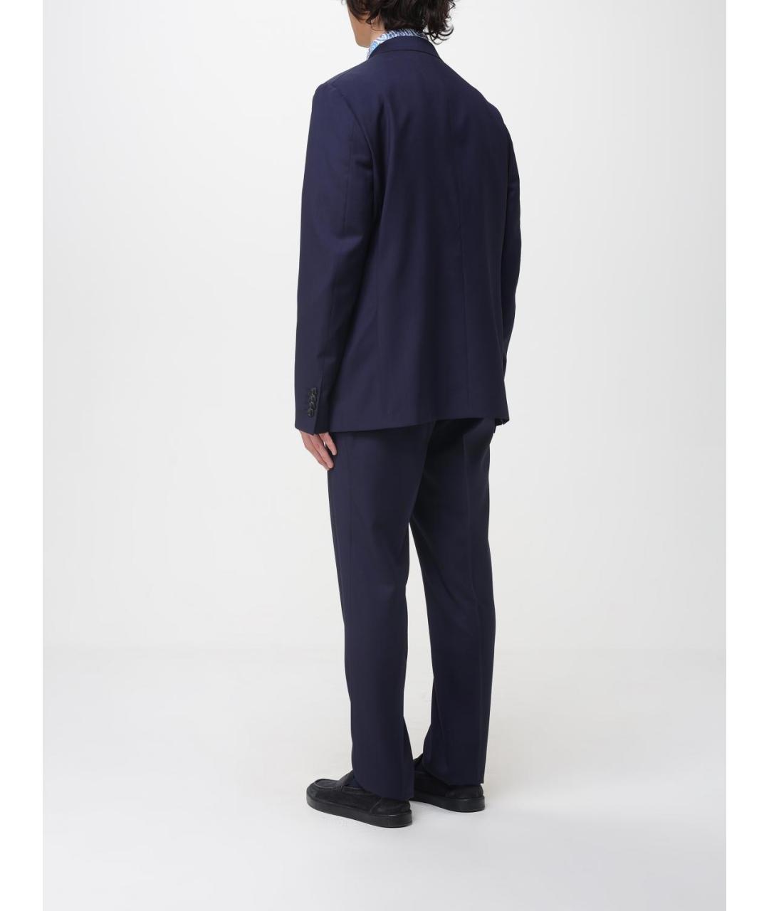 ETRO Синий классический костюм, фото 3