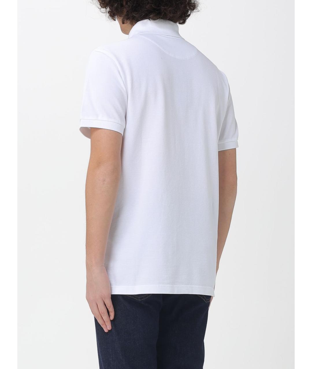 ETRO Белое хлопковое поло с коротким рукавом, фото 3