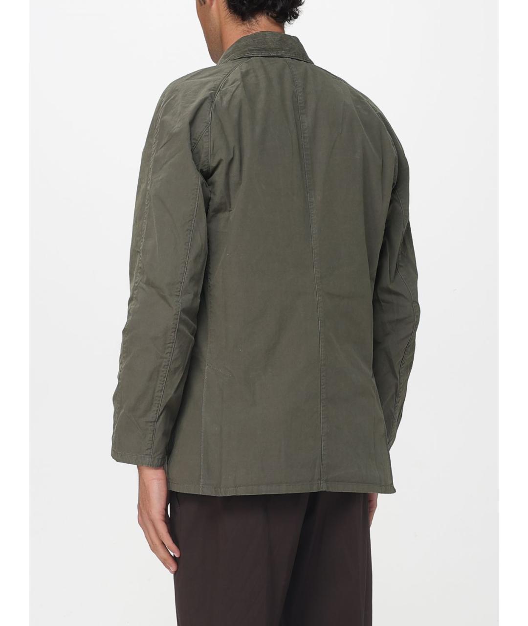 BARBOUR Хаки хлопковая куртка, фото 2