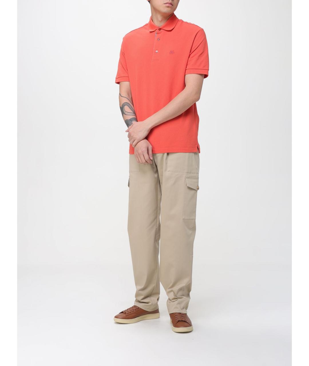 ETRO Бежевые хлопковые повседневные брюки, фото 2