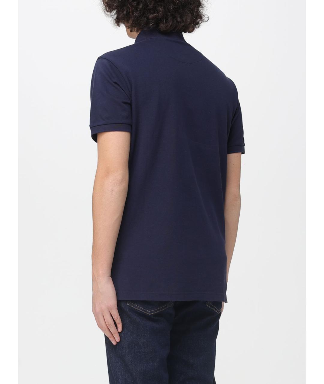 ETRO Синее хлопковое поло с коротким рукавом, фото 3