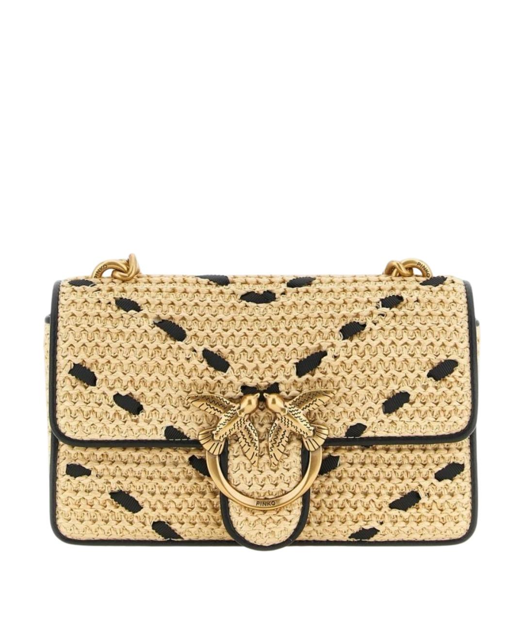 PINKO Бежевая сумка через плечо, фото 1