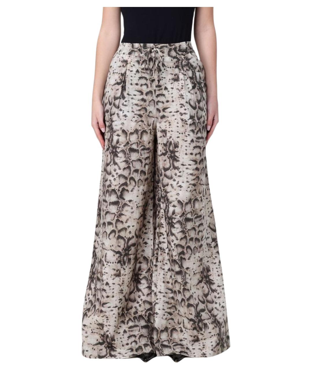 PINKO Мульти хлопковые брюки широкие, фото 1