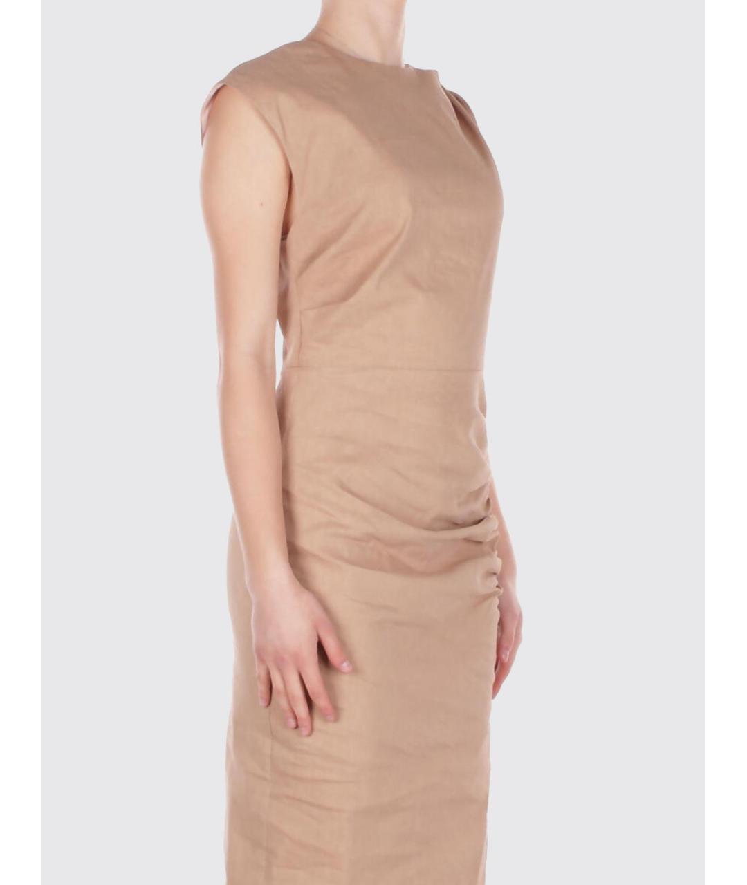 PINKO Бежевое платье, фото 3