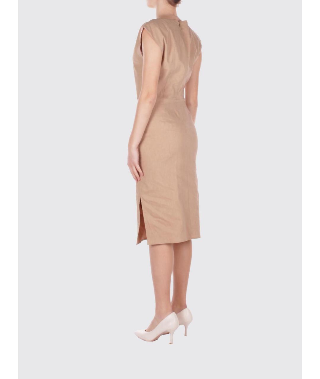 PINKO Бежевое платье, фото 2