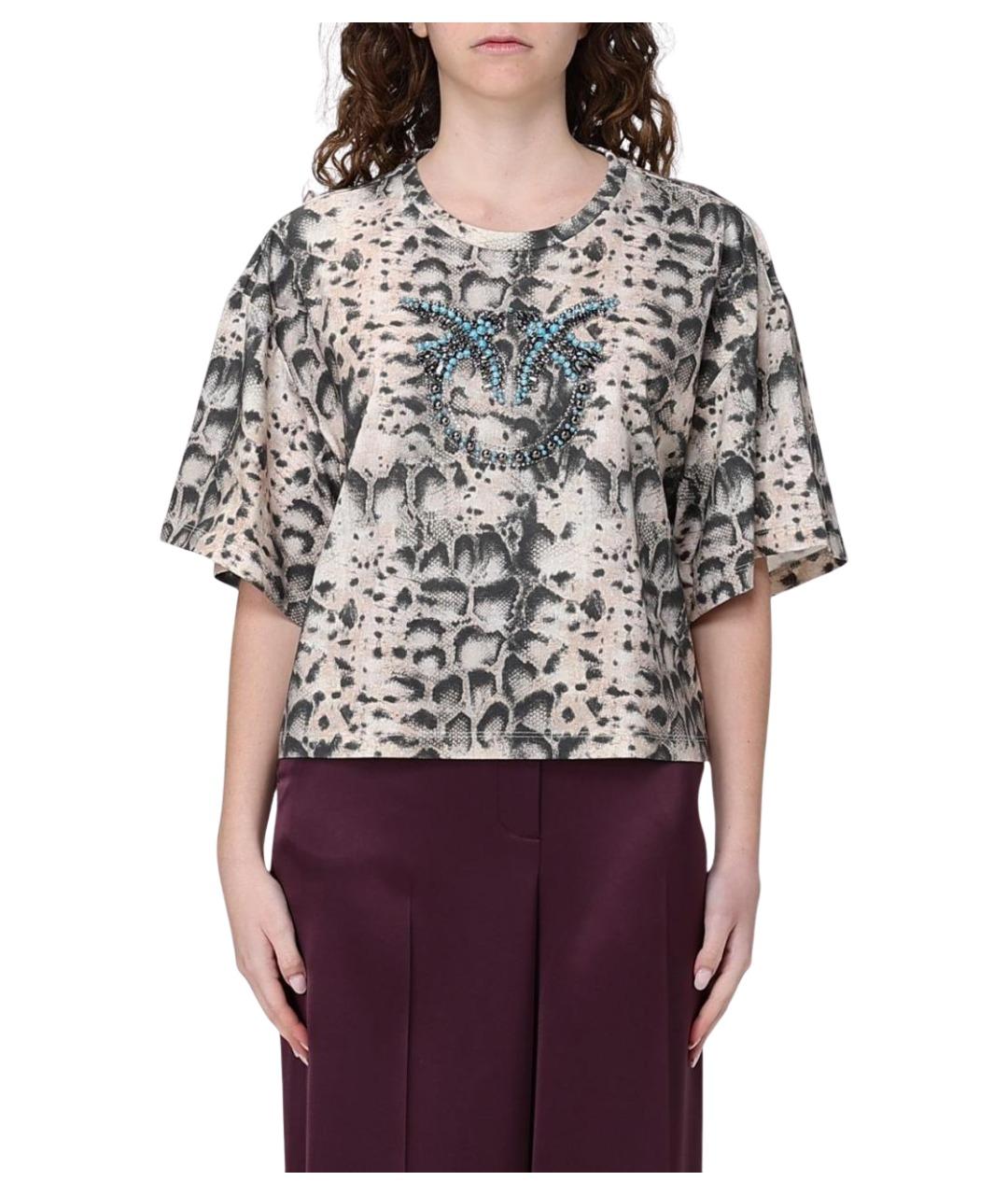 PINKO Мульти хлопковая футболка, фото 1