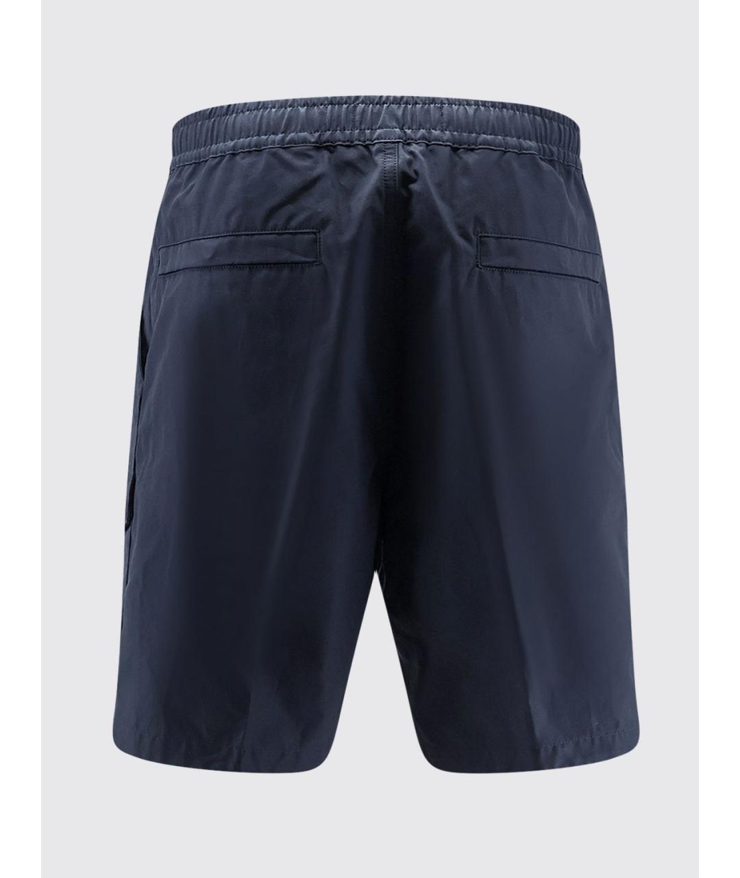 STONE ISLAND Синие хлопковые шорты, фото 3