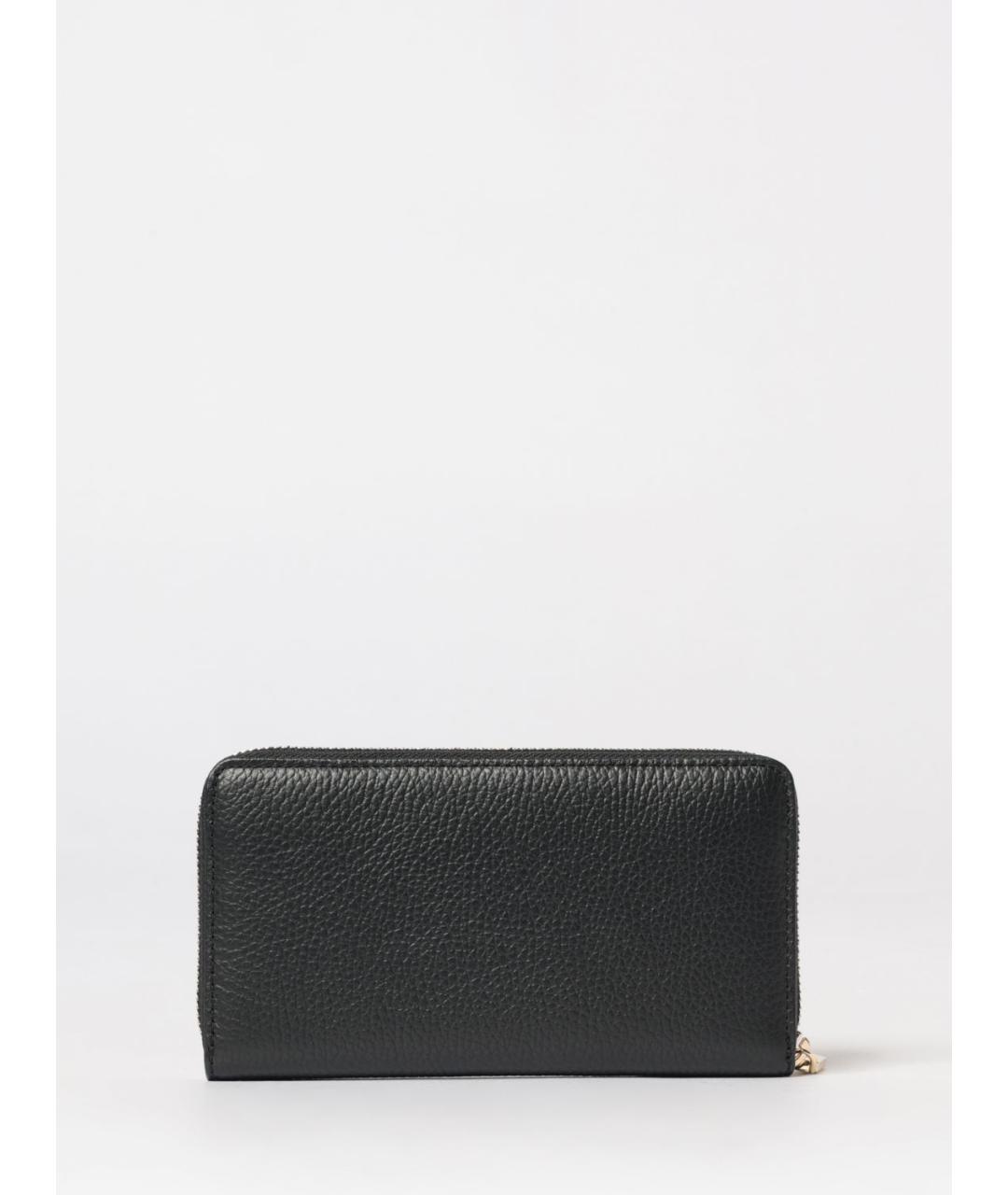 COCCINELLE Черный кожаный кошелек, фото 2