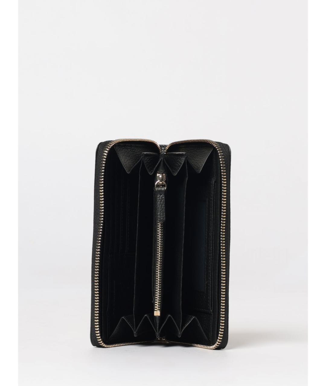COCCINELLE Черный кожаный кошелек, фото 3