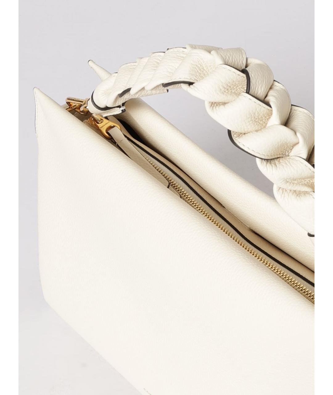 COCCINELLE Белая кожаная сумка через плечо, фото 3