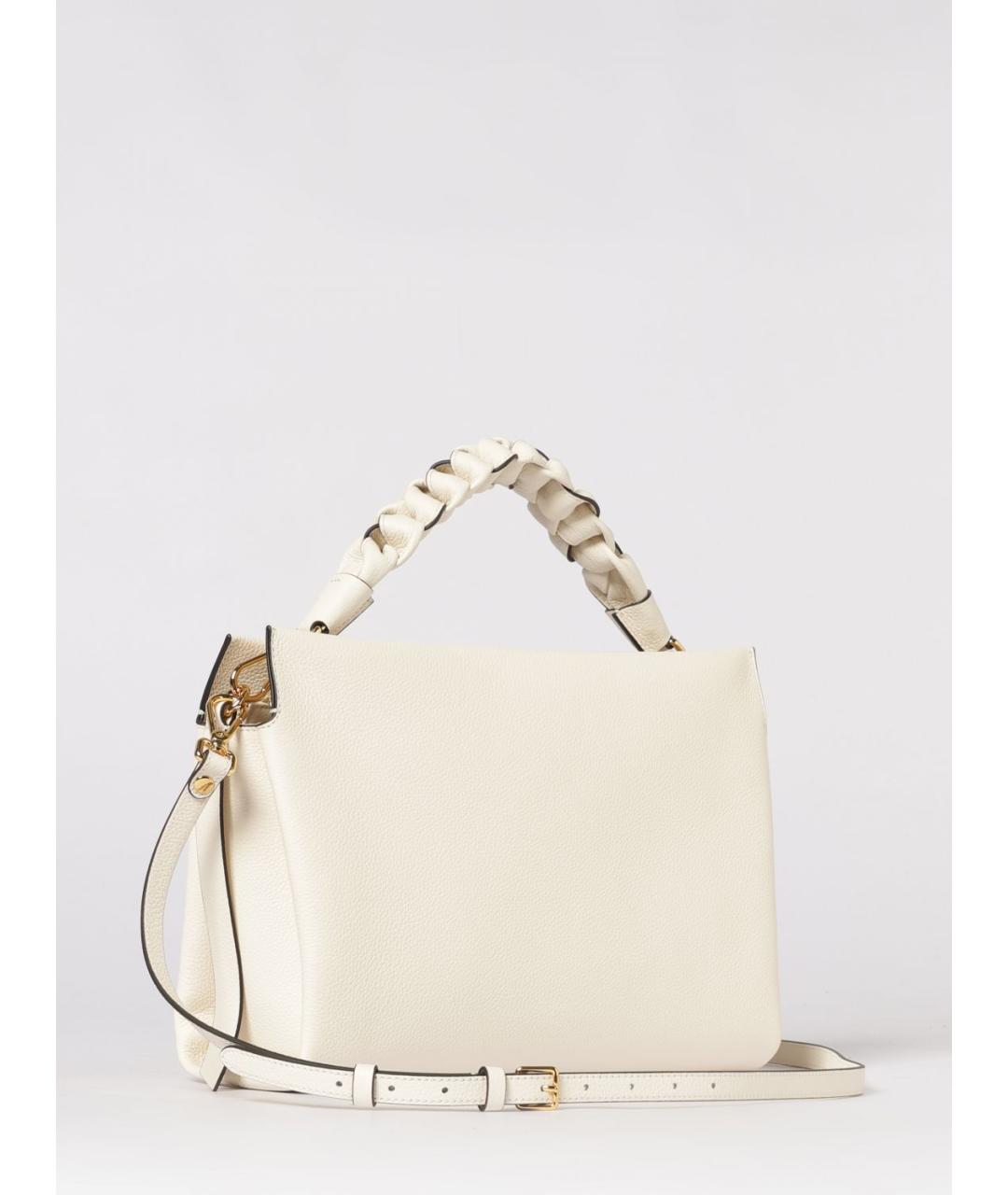 COCCINELLE Белая кожаная сумка через плечо, фото 2