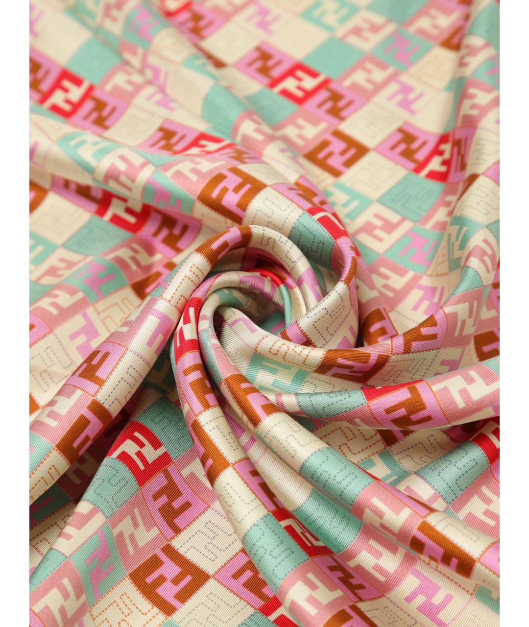 FENDI Мульти шелковый платок, фото 3
