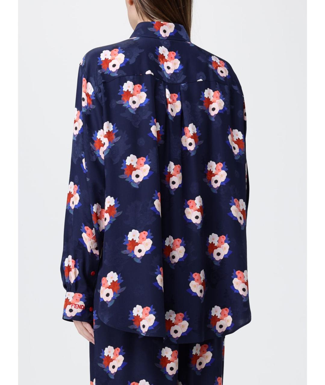 FENDI Мульти шелковая рубашка, фото 3