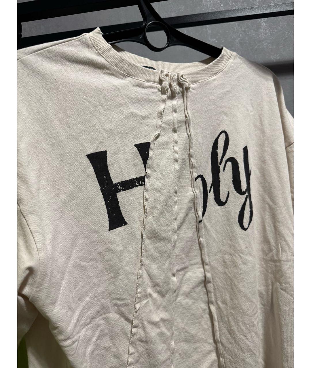 ANN DEMEULEMEESTER Бежевая хлопковая футболка, фото 2