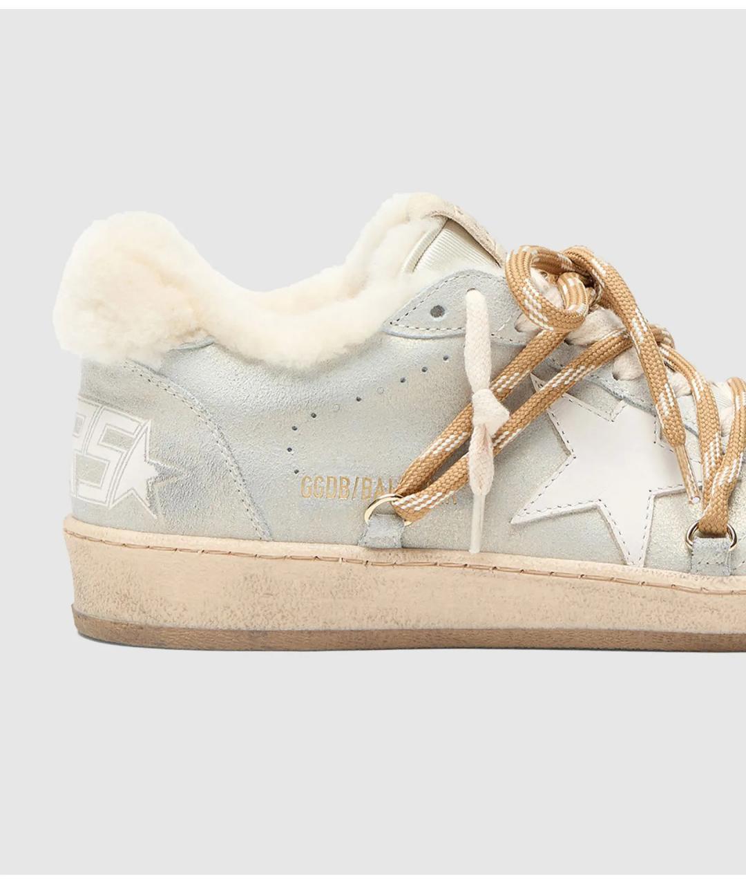 GOLDEN GOOSE DELUXE BRAND Бежевые кожаные кеды, фото 4