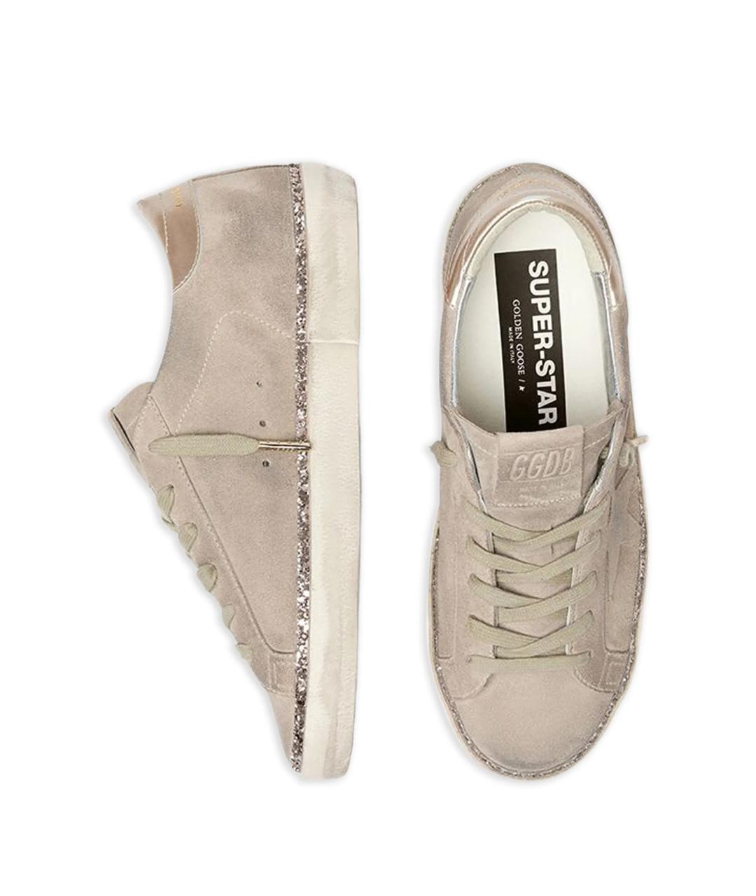 GOLDEN GOOSE DELUXE BRAND Серые замшевые кеды, фото 3