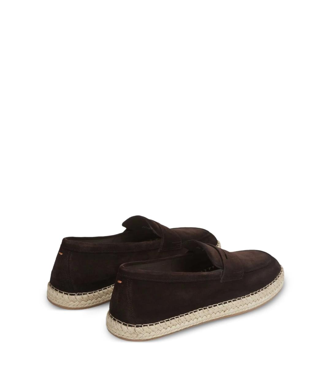 SANTONI Коричневые замшевые эспадрильи, фото 2