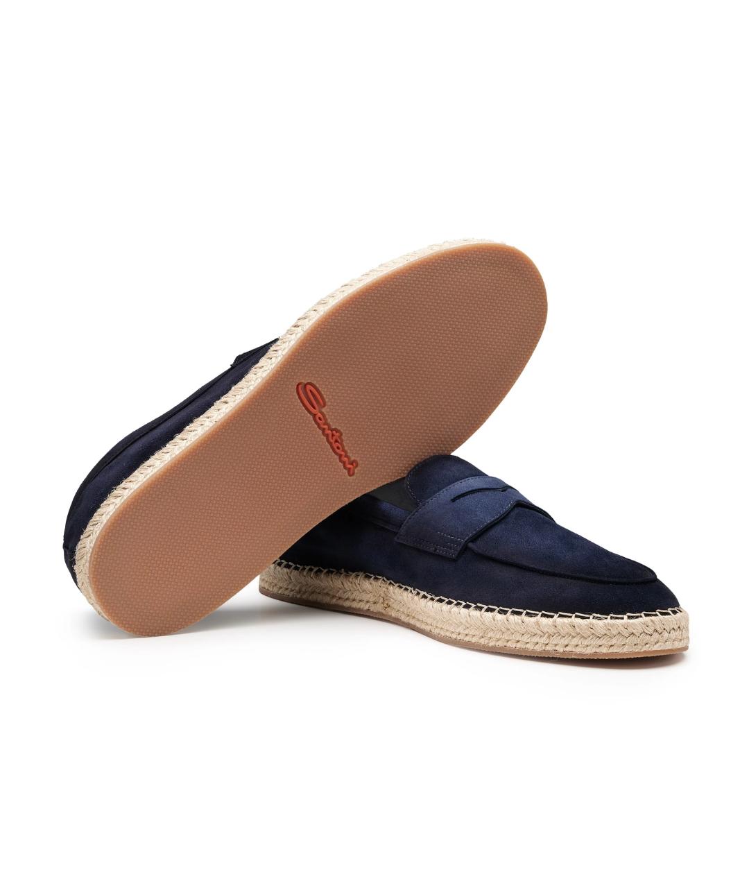 SANTONI Синие замшевые эспадрильи, фото 3