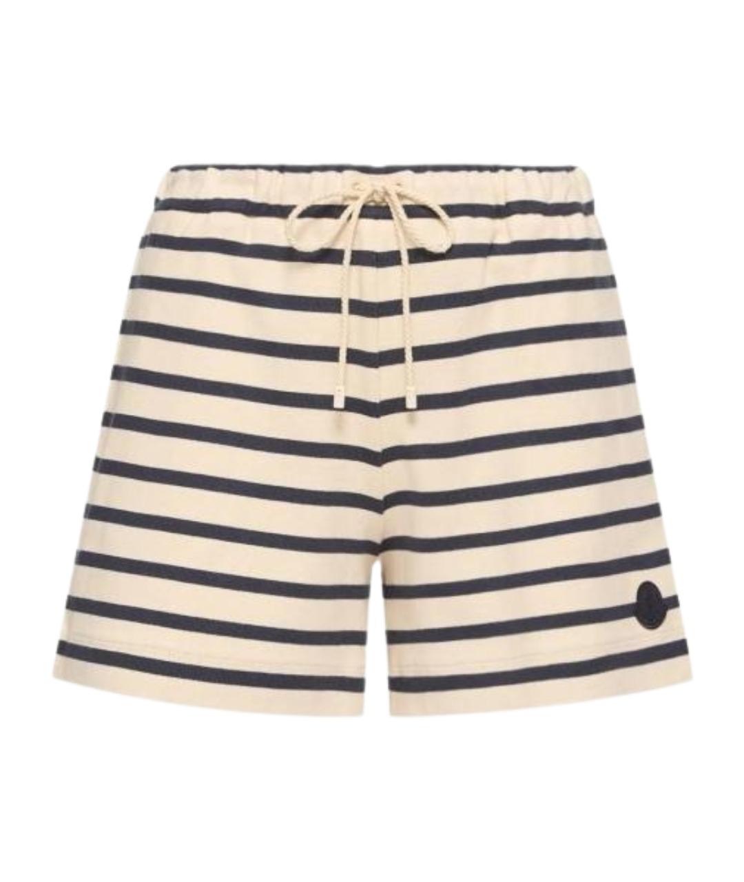 MONCLER Бежевые хлопковые шорты, фото 1