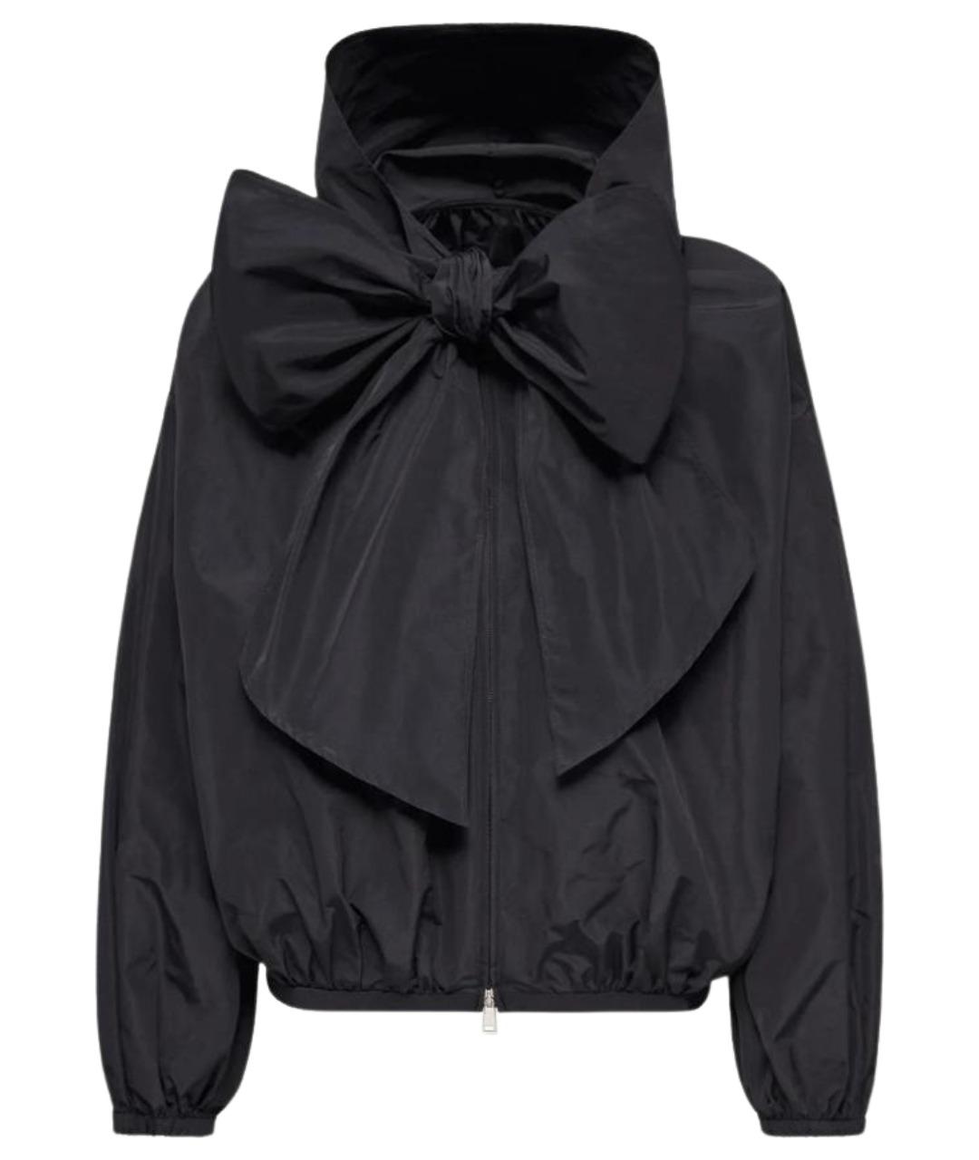 MONCLER Темно-синяя полиэстеровая куртка, фото 1