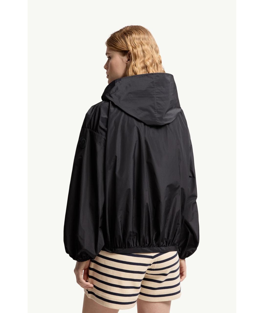 MONCLER Темно-синяя полиэстеровая куртка, фото 5