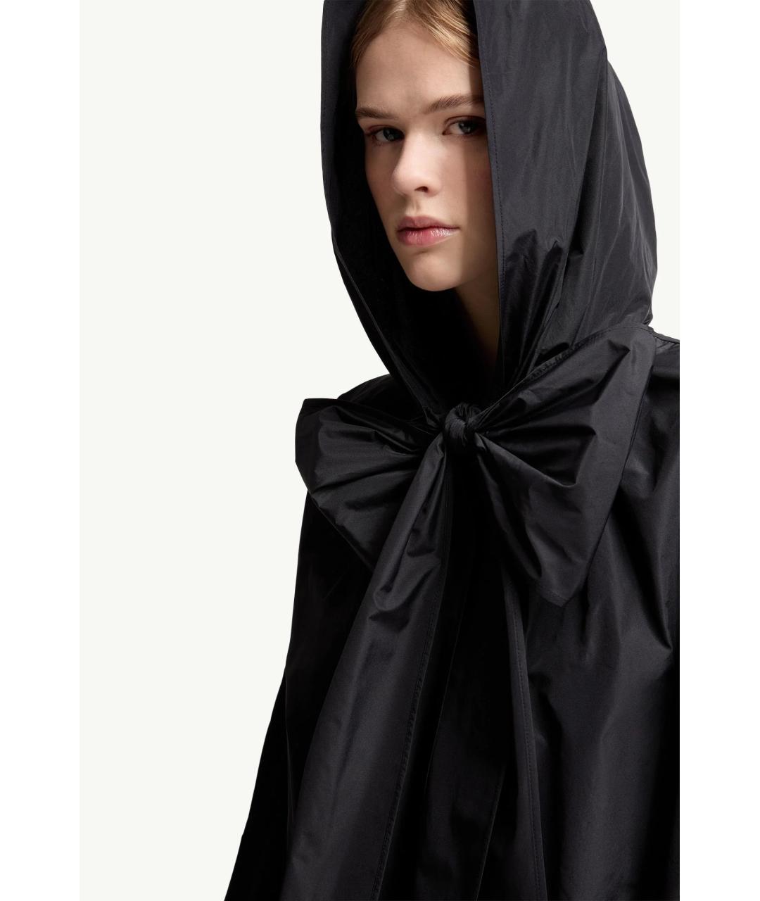 MONCLER Темно-синяя полиэстеровая куртка, фото 3