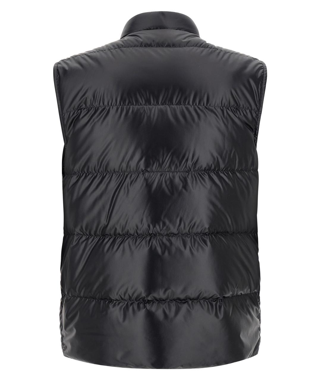 MONCLER Темно-синий полиэстеровый жилет, фото 2