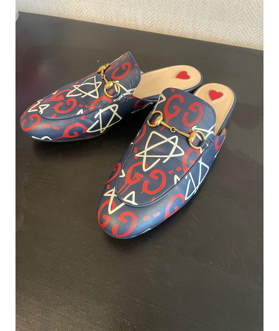 GUCCI Мульти кожаные мюли, фото 6