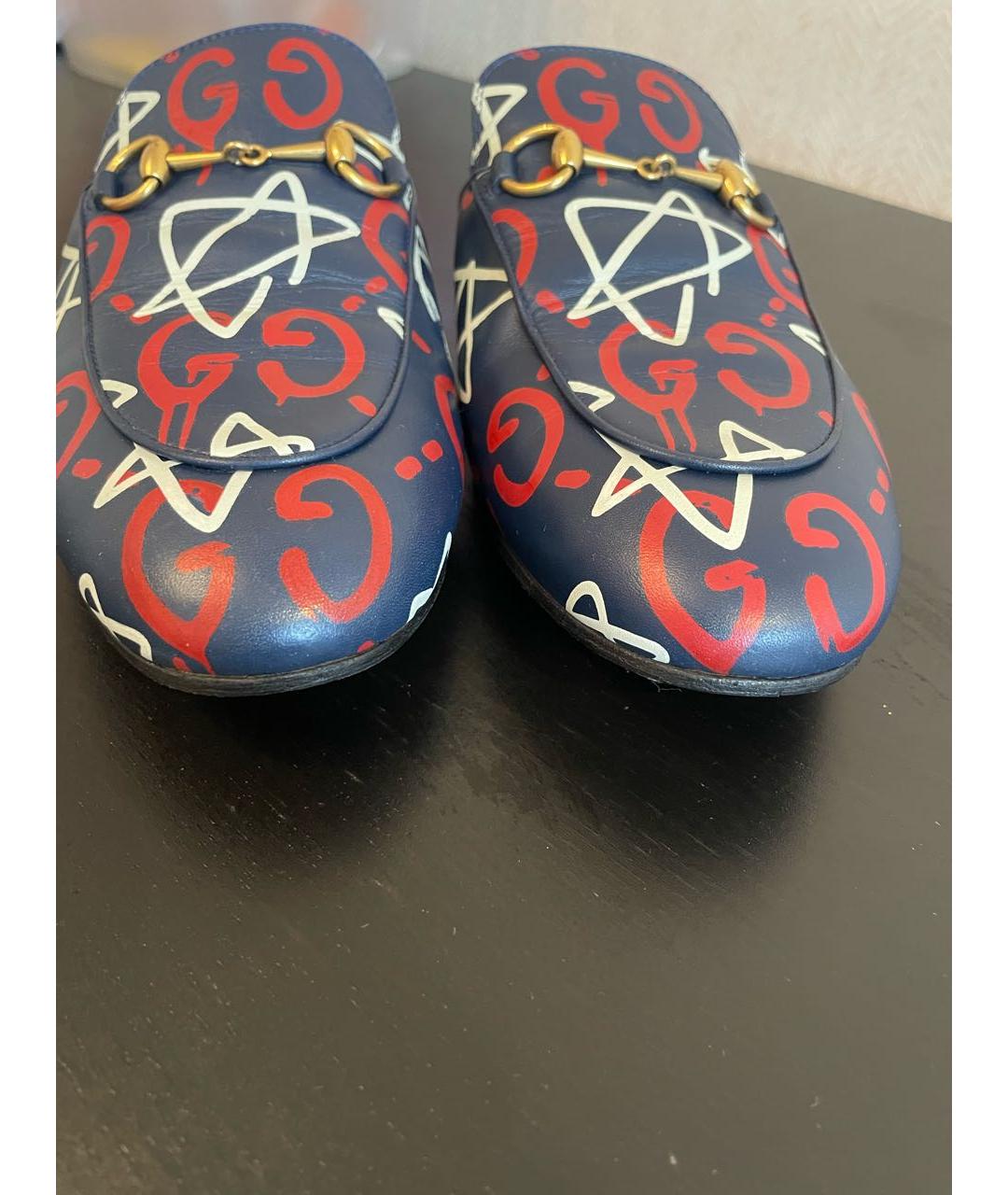 GUCCI Мульти кожаные мюли, фото 3