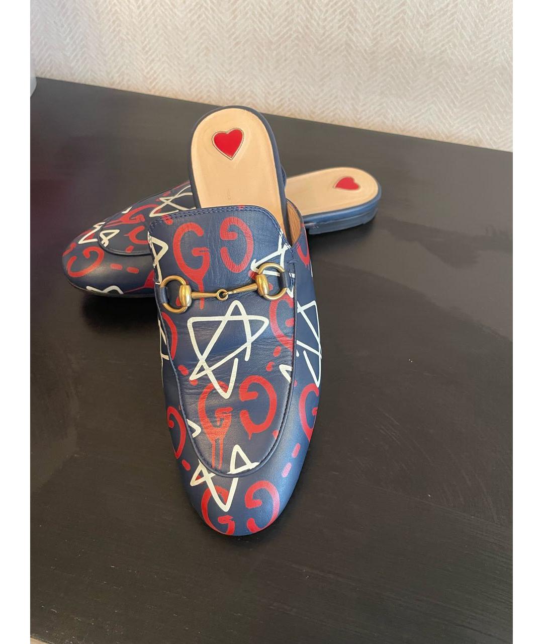 GUCCI Мульти кожаные мюли, фото 5