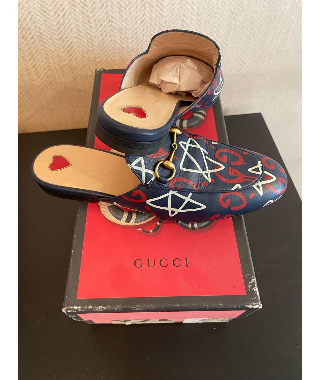 GUCCI Мульти кожаные мюли, фото 7