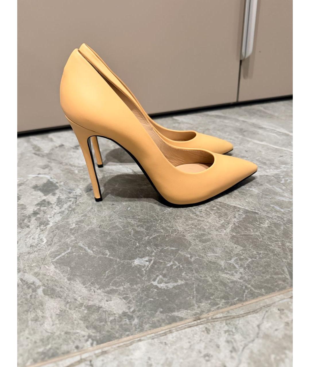 CASADEI Бежевые кожаные туфли, фото 2