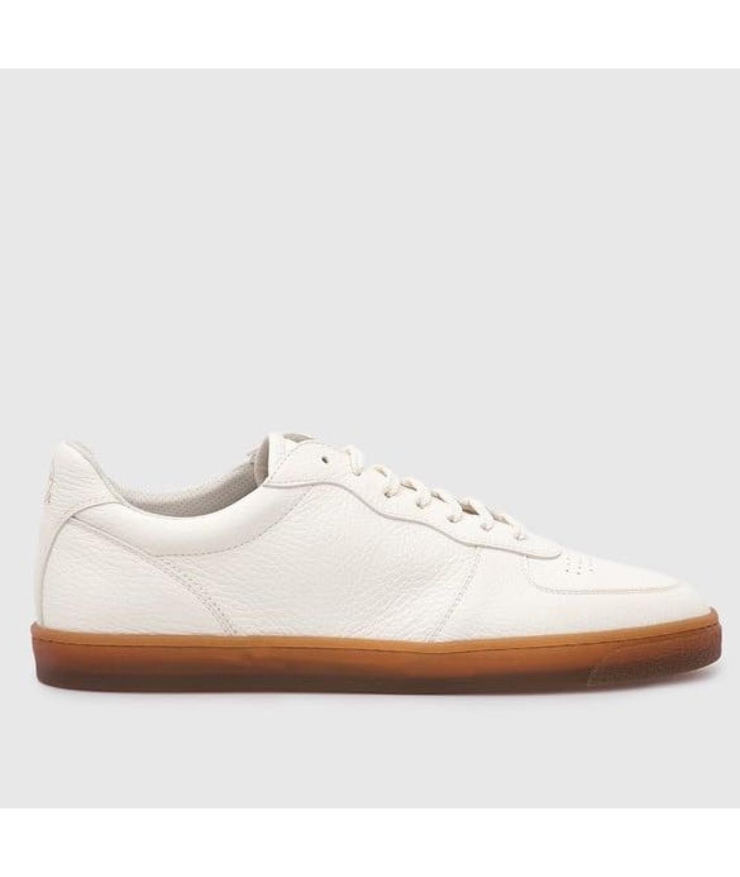 BRUNELLO CUCINELLI Белые кожаные кеды, фото 7