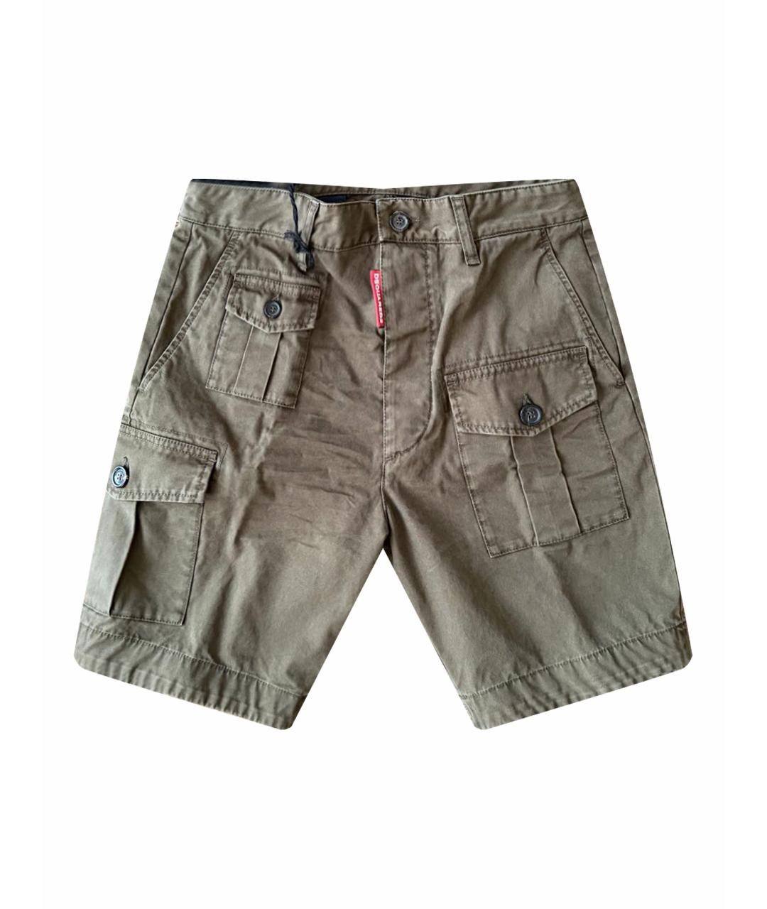 DSQUARED2 Коричневые хлопковые шорты, фото 1