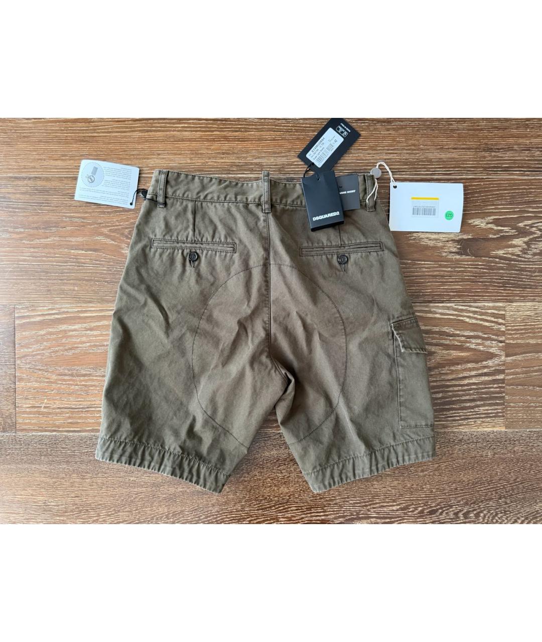 DSQUARED2 Коричневые хлопковые шорты, фото 2