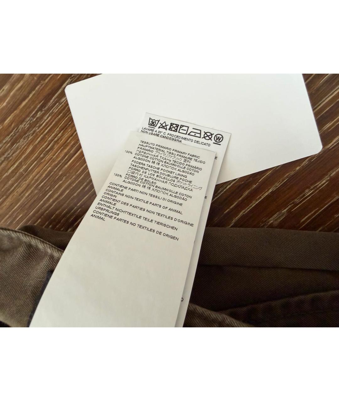DSQUARED2 Коричневые хлопковые шорты, фото 8